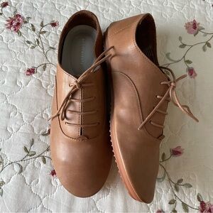 Another Sole Lucie II Leather Oxford Sneakers